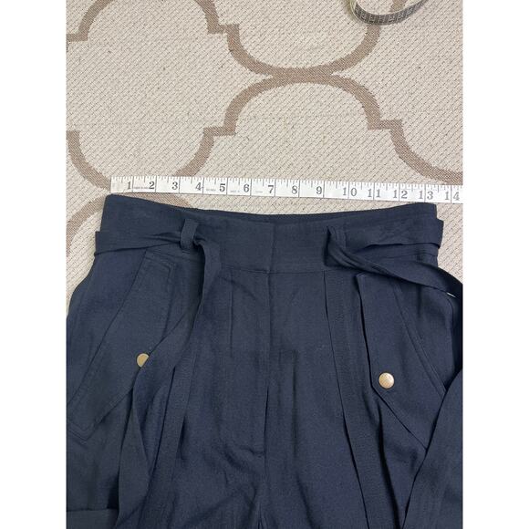 Ulla Johnson Alandra Pants Raven Black High Waisted Pockets Crepe,size 2,MSRP425 - Picture 9 of 16